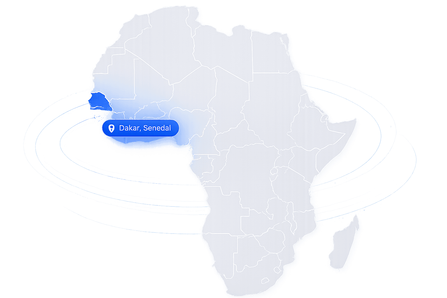 Carte Afrique — WockyTech, Dakar